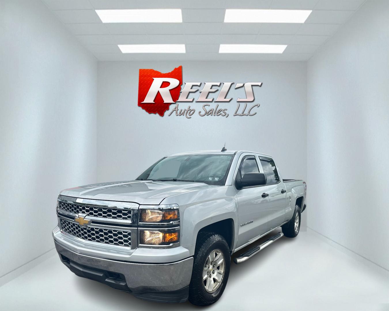2014 Silver /Black Chevrolet Silverado 1500 1LT Crew Cab 4WD (3GCUKREC2EG) with an 5.3L V8 OHV 16V engine, 6-Speed Automatic transmission, located at 547 E. Main St., Orwell, OH, 44076, (440) 437-5893, 41.535435, -80.847855 - Photo#0